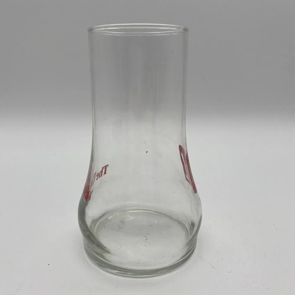 7 UP The Uncola Upside Down 16 Oz Clear Drinking Glass Vintage 7Up Circa 1970s